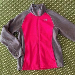 The North Face fleece full-zip jacket.